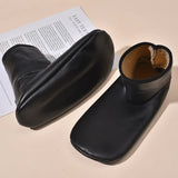 3 Pairs Women's Padded Thickened Leather Indoor Warm Floor Socks 35-38EU