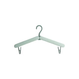 2PCS Green Portable Travel Hanger with Hidden Clips - Lightweight Folding Clothes Hanger for Socks and Small Items