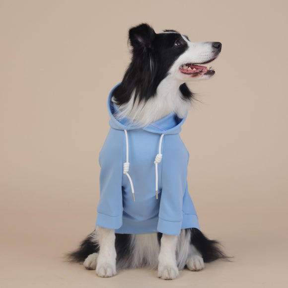 6XL Grey Cute Dog Hoodie with Adjustable Drawstring - Available in Various Sizes