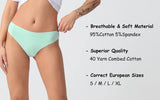 3 pcs Women's Low Waist Cotton Sexy Thong Underwear size M