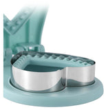 3 Pcs Grey Heart Sandwich Maker Sealer - DIY Toast Pocket Bread Cutter & Sealer Mold (PP + 304 Stainless Steel)