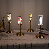 Dandelion Grass Eternal Flower Acrylic Table Lamp - Color-Changing LED, USB Rechargeable, Touch Control