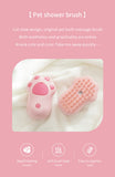 2 PCS Pink Cat Paw Electric Pet Brush | One-Click Spray, Massage, & Hair Removal