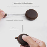 2 PCS Black Hand-Stitched Leather Tape Measure - Compact & Stylish Measuring Tool