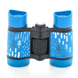 2 PCS Blue Kids Binoculars - Rubber Grip, Tree Pattern