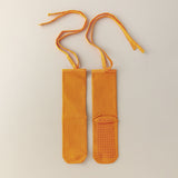 3 Pcs Orange Non-Slip Yoga Socks with Cross Straps - Cotton Pilates Dance Socks for Women, Lightweight Comfort
