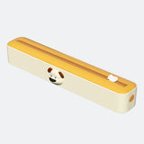 2 Pcs Beige And Yellow Bidirectional Cling Film Cutter - Reusable Wrap Dispenser for Cling Film, Foil, and Parchment, 36x7x5cm (Cling Film Not Included)