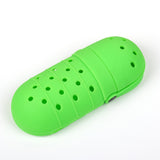 2 Pcs Green Portable Makeup Brush Holder - Silicone Cosmetic Organizer with 21 Slots, Washable, 20x8x5cm, 170g(makeup brush not included)