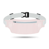 2 Pcs Pink Lightweight Women's Running Waist Bag - Splash-Proof Fitness Belt with Stretchable Phone Storage