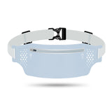 2 Pcs Light Blue Lightweight Women's Running Waist Bag - Splash-Proof Fitness Belt with Stretchable Phone Storage