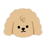 2 Pcs Style 4 Khaki Puppy pattern Cartoon Pet Feeding Mat for Cats & Dogs - Absorbent Diatom Mud Splash-Proof Mat, Easy to Clean