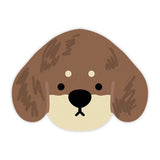 2 Pcs Style 11 Brown Puppy pattern Cartoon Pet Feeding Mat for Cats & Dogs - Absorbent Diatom Mud Splash-Proof Mat, Easy to Clean