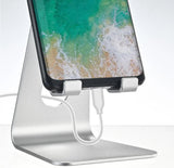 2 Pcs Gold Foldable Aluminum Alloy Phone & Tablet Stand - Adjustable Portable Desktop Holder