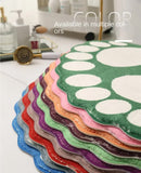 2 Pcs Light Green And White Foot-Shaped Plush Bath Mat - Non-Slip Absorbent Bathroom Rug for Bedroom and Doorway (50x80cm)