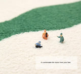 2 Pcs Orange And White Foot-Shaped Plush Bath Mat - Non-Slip Absorbent Bathroom Rug for Bedroom and Doorway (50x80cm)