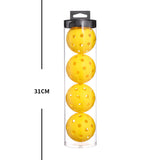 2 Tubes Orange Outdoor Pickleball Balls 4-Pack - Durable 40-Hole Design with Carry Tube(8 balls in total)