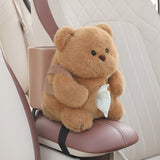 Adorable Bear Tissue Holder for Car - Plush Toy with Storage