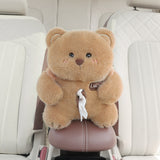 Adorable Bear Tissue Holder for Car - Plush Toy with Storage