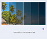 Adjustable ND9 Filter Sunglasses,Steampunk Retro Design with Polarized HD Anti-Glare Lenses(silver)