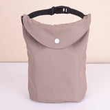 2-pcs Khaki Portable Pet Food Storage Bag - Roll Top Treat Pouch for Travel & Walks