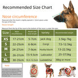 2 Pcs Size XS Black Breathable Mesh Dog Muzzle - Anti-Barking, Biting & Chewing - Adjustable & Comfortable Nylon Muzzle for Dogs