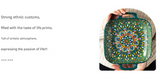 Archaeopteryx 9-Inch Bohemian Ceramic Double-Handled Square Plate