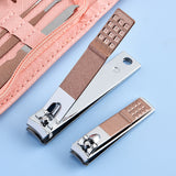 30-Piece Professional Manicure & Pedicure Set,Stainless Steel Grooming Kit(blue)