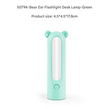 2-in-1 Portable LED Camping Lantern & Flashlight - USB Rechargeable, Dual Light Modes(Bear model green)