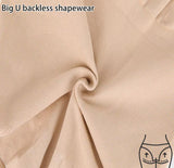 2 Pcs Size M Black Seamless Backless Bodysuit Shapewear - Deep U-Plunge Tummy Control Thong Shaper