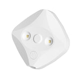 2 Pcs White Automatic UVC Toilet Sanitizer Light - Rechargeable Portable Sterilizer for Bathroom Hygiene