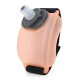 2-Pices Orange Ergonomic Wearable Hydration Flask - Hands-Free Wrist Water Bottle for Running & Sports