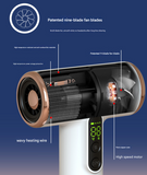 White High-Power Cordless Hair Dryer, 15600mAh USB Rechargeable Blow Dryer with Hot & Cold Air, 3 Speeds & Heat Settings