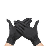 100 Pairs Black Premium Disposable Nitrile Gloves - Powder-Free & Extra Durable for Multi-Purpose Use(S)