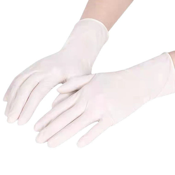 100 Pairs White Premium Disposable Nitrile Gloves - Powder-Free & Extra Durable for Multi-Purpose Use(S)