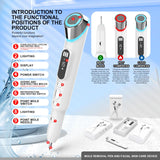 Advanced 3-in-1 Skin Care Device: 15-Level Spot Remover Pen with Hot & Cold Facial Therapy(White)