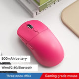 75g Ultra-Lightweight Tri-Mode Wireless Gaming Mouse - 1000Hz Polling Rate, 120-Hour Battery(pink)