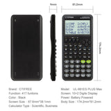 Advanced Scientific Calculator with 417 Functions & Large Natural Textbook Display(black)