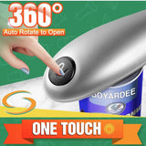 2pc One-Touch Electric Can Opener - Automatic Hands-Free Operation with Safety Smooth Edge(silver)