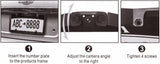 3-in-1 Car Reversing Camera & Parking Sensor System with Monitor - License Plate Frame Mount, Waterproof & Night Vision(black)