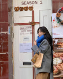 2pc Luxuriously Soft Winter Scarf with Tassel Fringe - Ultra Cozy & Warm Neck Wrap(Brown)