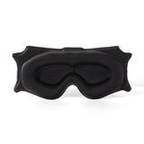 3pc 6D Contoured Zero-Pressure Sleep Mask - 360 Light Blocking Eye Mask with Adjustable Strap(black)