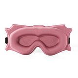3pc 6D Contoured Zero-Pressure Sleep Mask - 360 Light Blocking Eye Mask with Adjustable Strap(Pink)