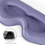 3pc 6D Contoured Zero-Pressure Sleep Mask - 360 Light Blocking Eye Mask with Adjustable Strap(Dura)