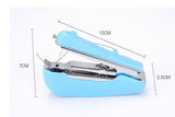 2 Pcs White Portable Mini Handheld Sewing Machine - Manual Stitching Tool for Quick Fabric Repairs