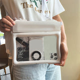 2 Pcs White Cute Floating Waterproof Pouch - Touch-Sensitive Screen & Adjustable Strap
