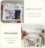 2 Pcs Black Cute Floating Waterproof Pouch - Touch-Sensitive Screen & Adjustable Strap