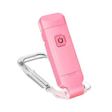 2 Pcs Pink USB Rechargeable Clip-on LED Book Light - 3 Color Modes & Dimmable Brightness for Eye-Caring Reading