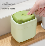 2 Pcs Green Cute Cat Press-to-Dispense Soap Pump & Sponge Caddy for Kitchen Sink