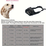3 Pcs Size M Black Breathable Mesh Dog Muzzle - Soft & Comfortable Guard to Prevent Biting, Allows Panting and Drinking