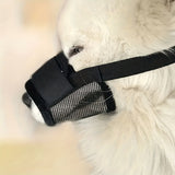 3 Pcs Size L Black Breathable Mesh Dog Muzzle - Soft & Comfortable Guard to Prevent Biting, Allows Panting and Drinking